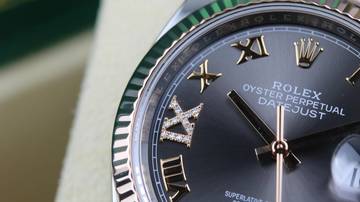 Thumbnail von Rolex Datejust 36 Steel Rosé - Rhodium Grey VIIX - like New - Fullset - 2021