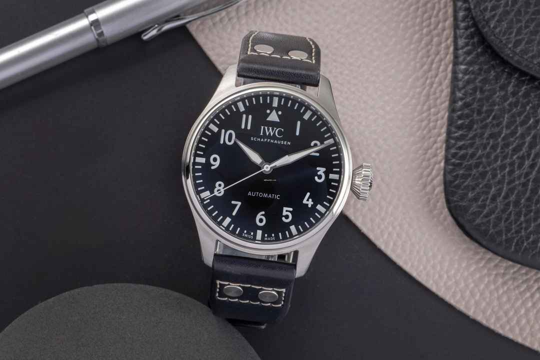  IWC Große Fliegeruhr Big Pilot's Watch 43 Automatik Stahl Herrenuhr Ref IW329301 