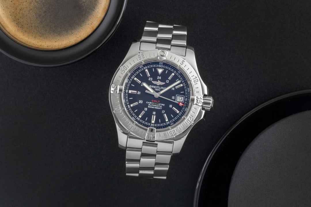  Breitling Colt Automatic Chronometer 500M Stahl Automatik Herrenuhr Ref. A17380 B&P 2008 