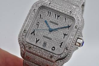 Thumbnail von Cartier Santos de Cartier Large WSSA0018 2021 Iced Out Diamonds Diamanten