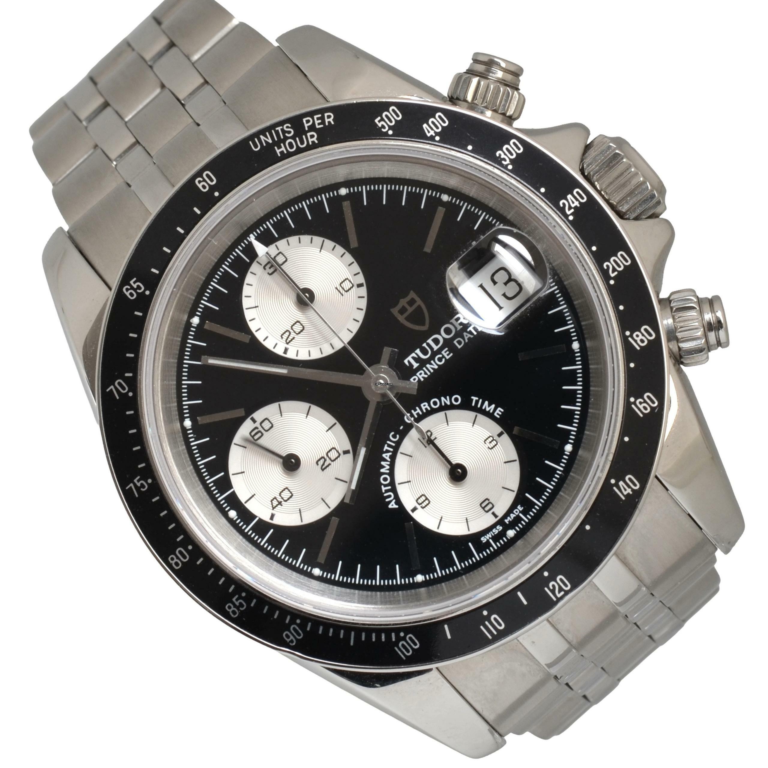  Tudor Prince Date chronograph 79260 black dial 2003 