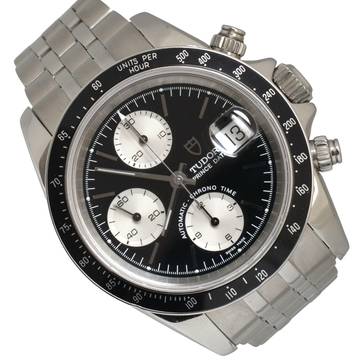  Tudor Prince Date chronograph 79260 black dial 2003 