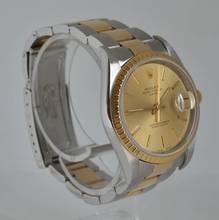 Thumbnail von Rolex Oyster Perpetual Date 15223 champagne dial Full Set TOP Condition