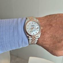 Thumbnail von Rolex Datejust 41 41mm Ouro Rosé & Aço & Diamantes & Madrepérola Automático Completo