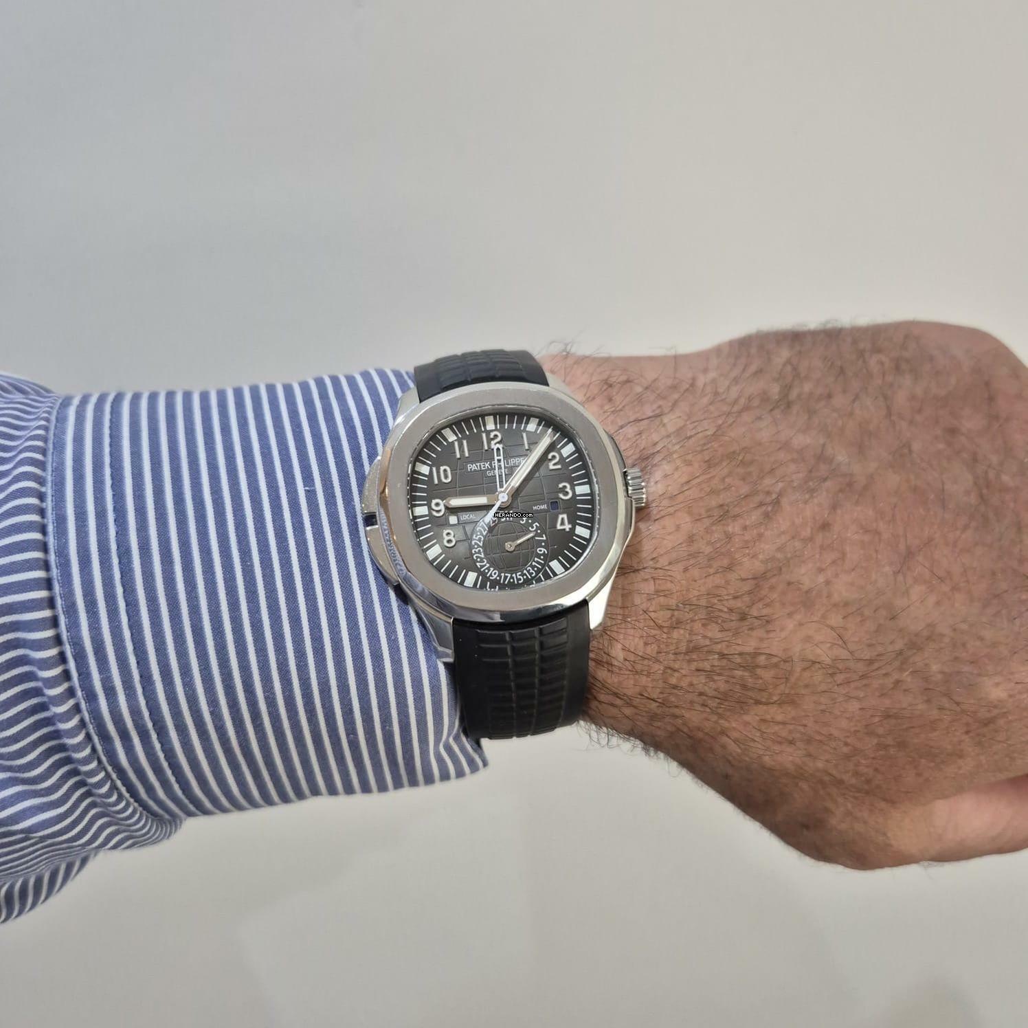 Thumbnail von Patek Philippe Aquanaut Travel Time 40.8mm Automático Completo