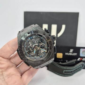  Hublot King Power F1 Abu Dhabi Carbon Split Seconds Limited 48mm Completo 