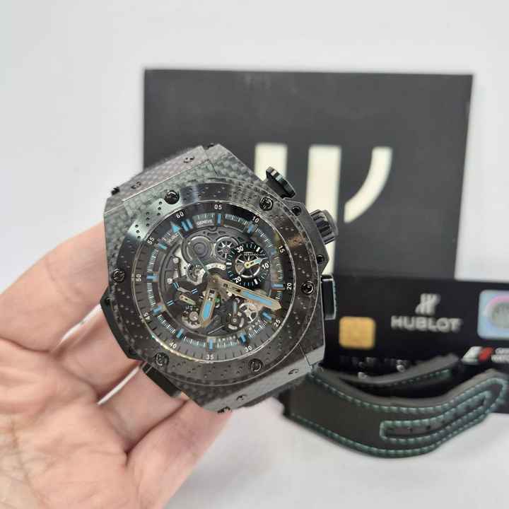  Hublot King Power F1 Abu Dhabi Carbon Split Seconds Limited 48mm Completo 
