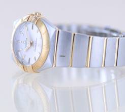 Thumbnail von Omega Constellation Quartz Lady Stahl Gold Silver Index Dial 27mm Klassiker B+P