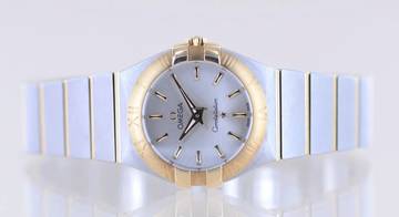 Thumbnail von Omega Constellation Quartz Lady Stahl Gold Silver Index Dial 27mm Klassiker B+P