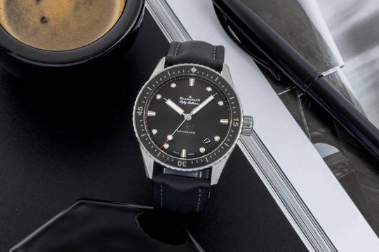  Blancpain Fifty Fathoms Bathyscaphe Stahl Automatik Ref. 5000-1110-B52A Papiere 