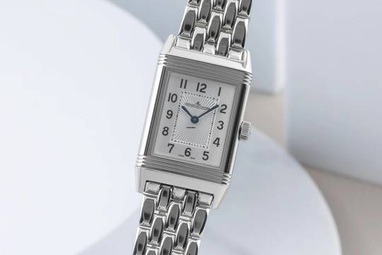 Jaeger-LeCoultre Reverso Lady Stahl Handaufzug Damenuhr Ref Q2608140 B&P 