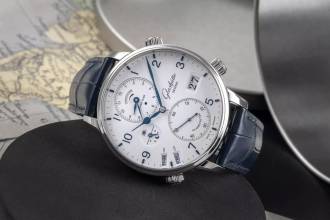 Thumbnail von Glashütte Original Senator Cosmopolite Automatik Stahl Ref. 1-89-02-03-02-30 B&P 2023