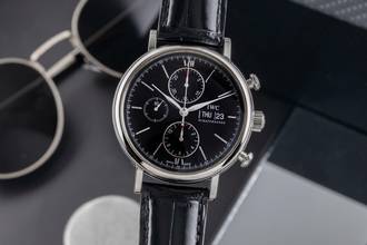 Thumbnail von IWC Portofino Chronograph Black Dial Automatik Herrenuhr Ref. IW391002