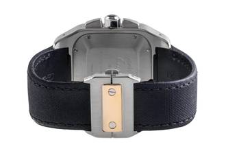 Thumbnail von Cartier Santos 100 Chronograph Stahl / Gold Automatik Ref. W20091X7 Papiere 2015