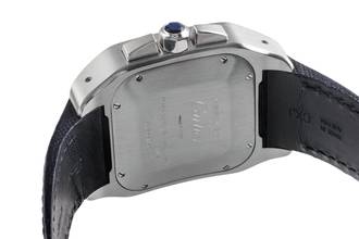 Thumbnail von Cartier Santos 100 Chronograph Stahl / Gold Automatik Ref. W20091X7 Papiere 2015