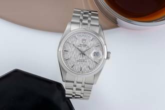 Thumbnail von Tudor Prince Date Day Linen Dial Edelstahl Automatik Herren Ref. 76200 Papiere