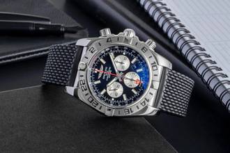 Thumbnail von Breitling Chronomat GMT 47 GMT Chronograph Stahl Automatik Ref. AB0413B9/BD17 B&P