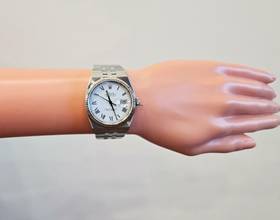 Thumbnail von Rolex Datejust Oysterquartz 18k Bezel rare white Dial