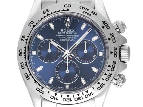  Rolex Daytona Ref.116509 2009 LC EU Full Set wie Neu Vintage Daytona 18kt Weißgold 