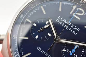 Thumbnail von Panerai Luminor Chronograph 44mm PAM 1110 Blue Dial Bracelet