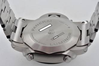 Thumbnail von Panerai Luminor Chronograph 44mm PAM 1110 Blue Dial Bracelet