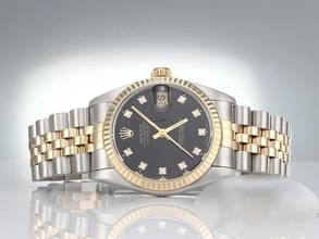 Thumbnail von Rolex Datejust 31 Medium Stahl Gelbgold 750 Diamanten Automatik Gold Stahl Stainless Steel 18kt Yellow Gold Jubilé-band Chronometer Oyster Black Dial