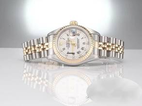 Thumbnail von Rolex Lady-Datejust Edelstahl Gelbgold 750 Diamanten Automatik Gold Stahl Stainless Steel 18kt Yellow Gold Jubilé-band Chronometer Oyster White Dial