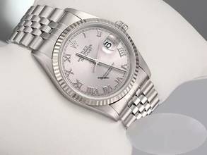Thumbnail von Rolex Datejust 36 36mm 16234 2000 Stahl Weissgold 750 Gold Damen Herren Stainless Steel Jubilé-band Chronometer Oyster Silver Dial
