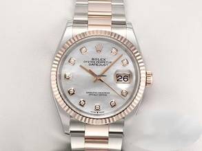 Thumbnail von Rolex Datejust 36 36mm 126231 2020 Stahl Rosegold 750 Perlmutt Diamanten Automatik Stainless Steel 18kt Rose Gold Oyster-band Chronometer