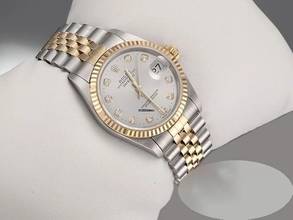 Thumbnail von Rolex Datejust 31 Stahl Gelbgold 750 2003 Diamanten Automatik Gold Stahl