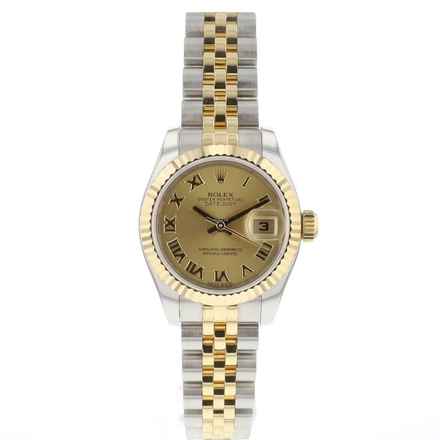  Rolex Lady-Datejust 26 Jubilee Steel/Gold Roman Dial 