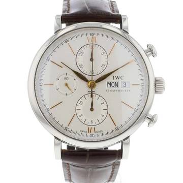  IWC Portofino Chronograph Silver Dial 