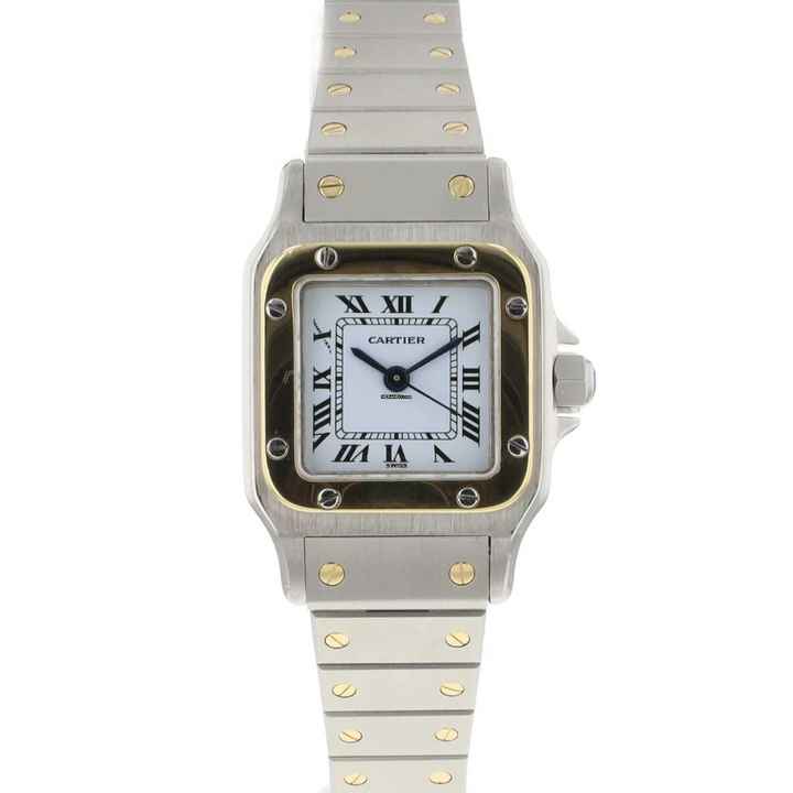  Cartier Santos Carree Steel/Gold Automatic PM Cartier Serviced '26 