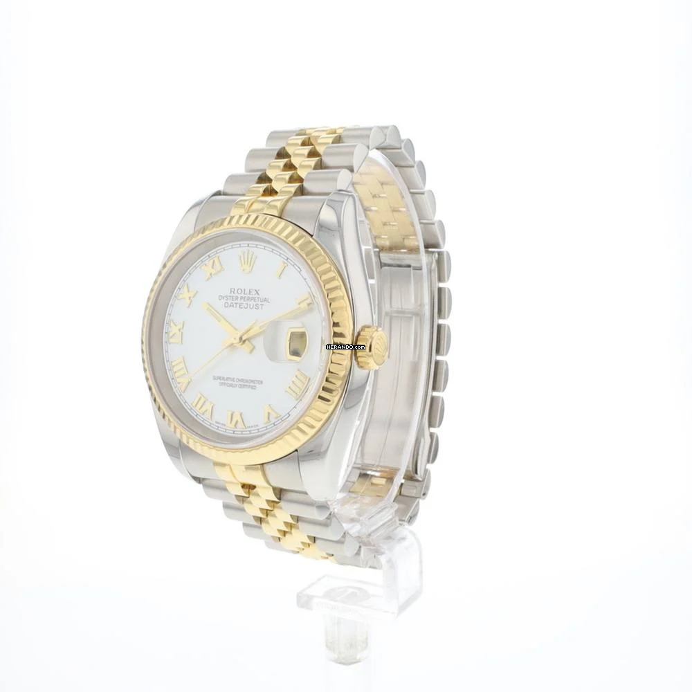 Rolex Datejust 36 Steel/Gold Roman MoP Dial