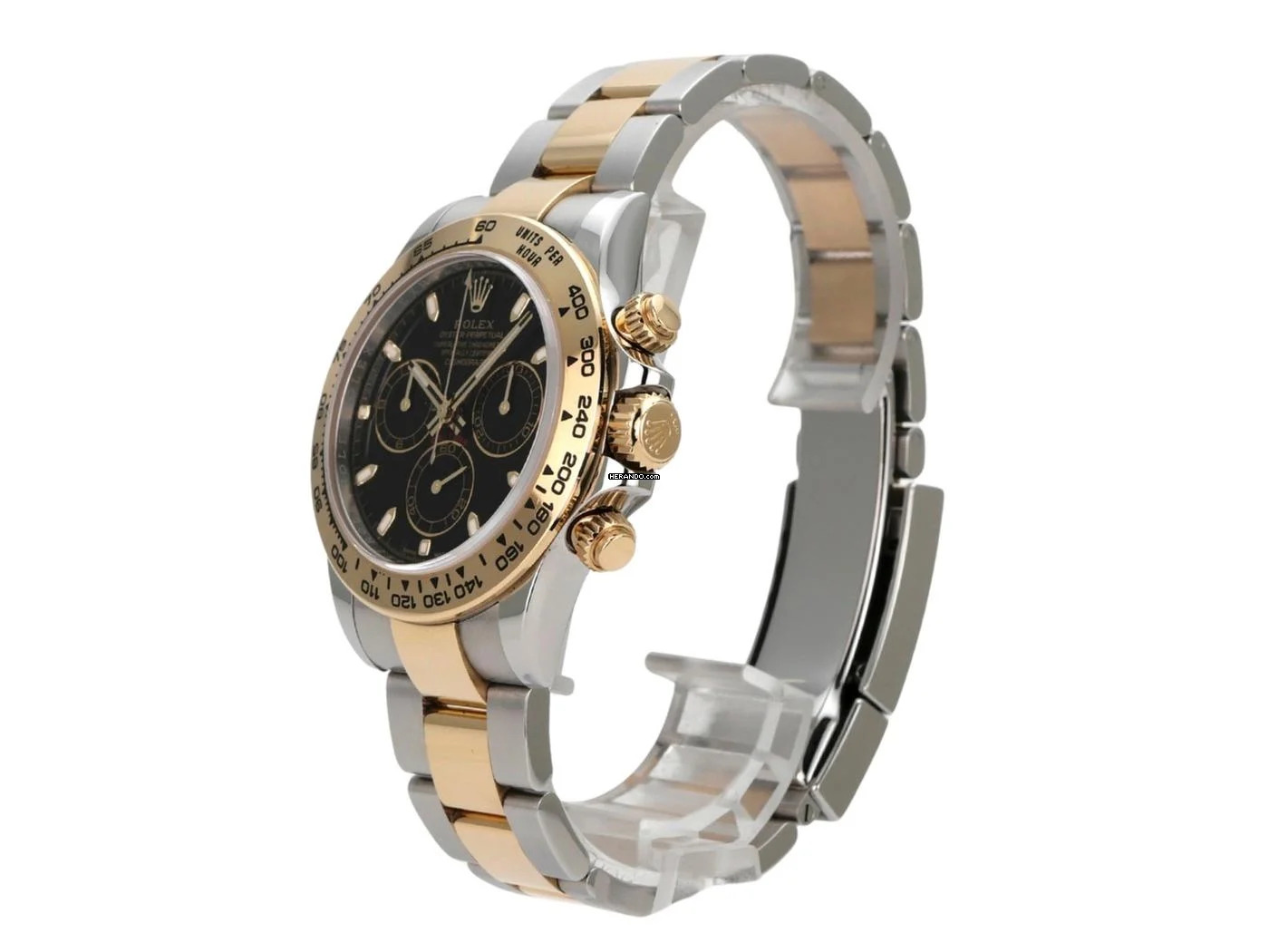 Rolex Daytona Edelstahl Gelbgold 116503 Schwarz