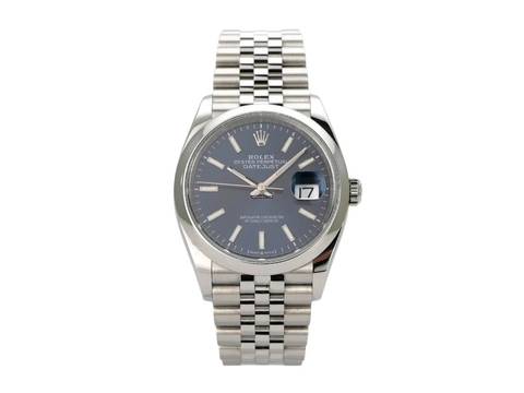  Rolex Datejust 36 Oystersteel Ref. 126200 Blau Jubilé-Edelstahlband 