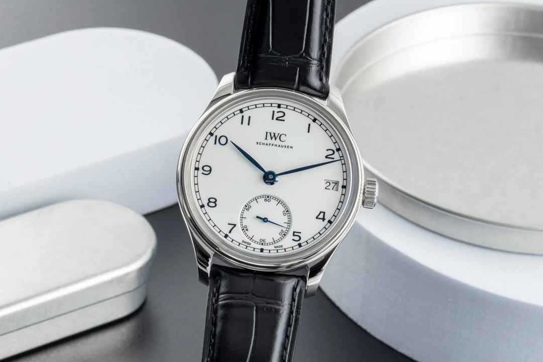  IWC Portugieser Handaufzug 8 Tage Handaufzug Stahl Herrenuhr Ref. IW510212 B&P Limited 