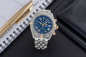 Thumbnail von Breitling Crosswind Chronograph Stahl / Gold Automatik Herrenuhr B13055 B&P 1999