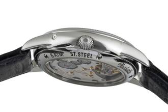 Thumbnail von Glashütte Original 1845 Stahl Handaufzug Herrenuhr Ref. 1-49-01-03-01-04 B&P 1998