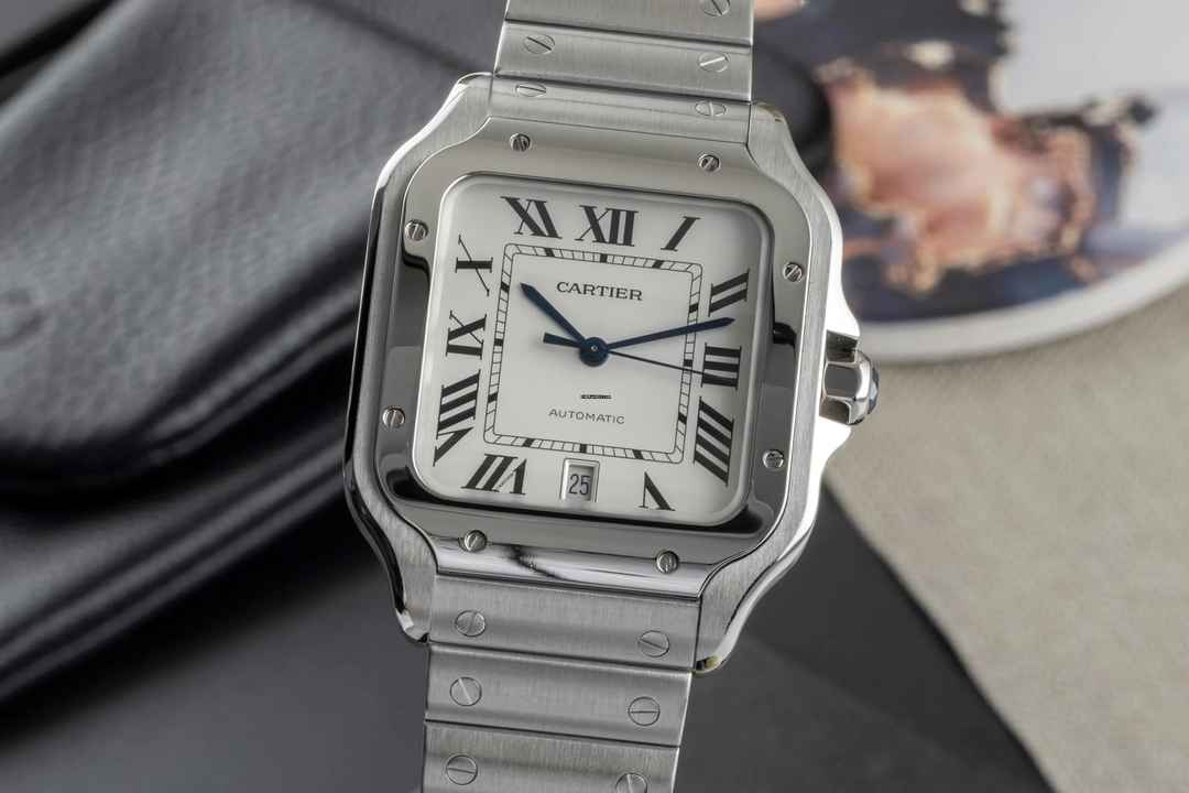  Cartier Santos de Cartier Stahl Automatik Herrenuhr Ref. WSSA0009 