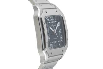 Thumbnail von Cartier Santos Stahl Automatik Herrenuhr Medium WSSA0013 B&P 2020