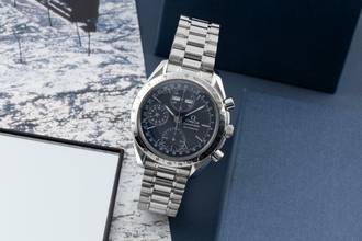 Thumbnail von Omega Speedmaster Day Date Chronograph Stahl Automatik Herrenuhr Ref. 3521.80.00