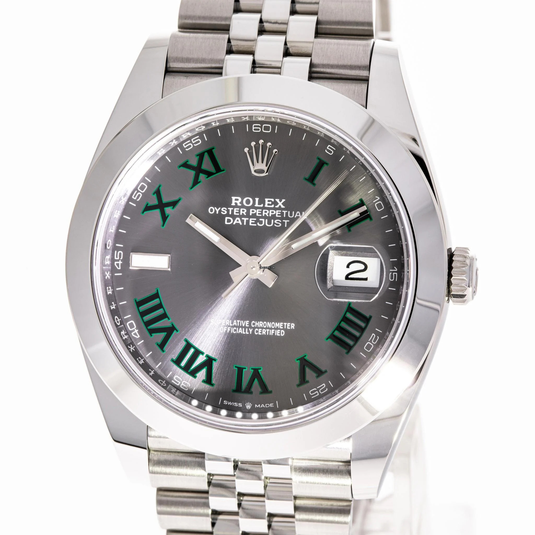 Rolex Datejust 41 Wimbledon Jubilee – 126300 – like NEW – 11/2023 Full Set Lc100