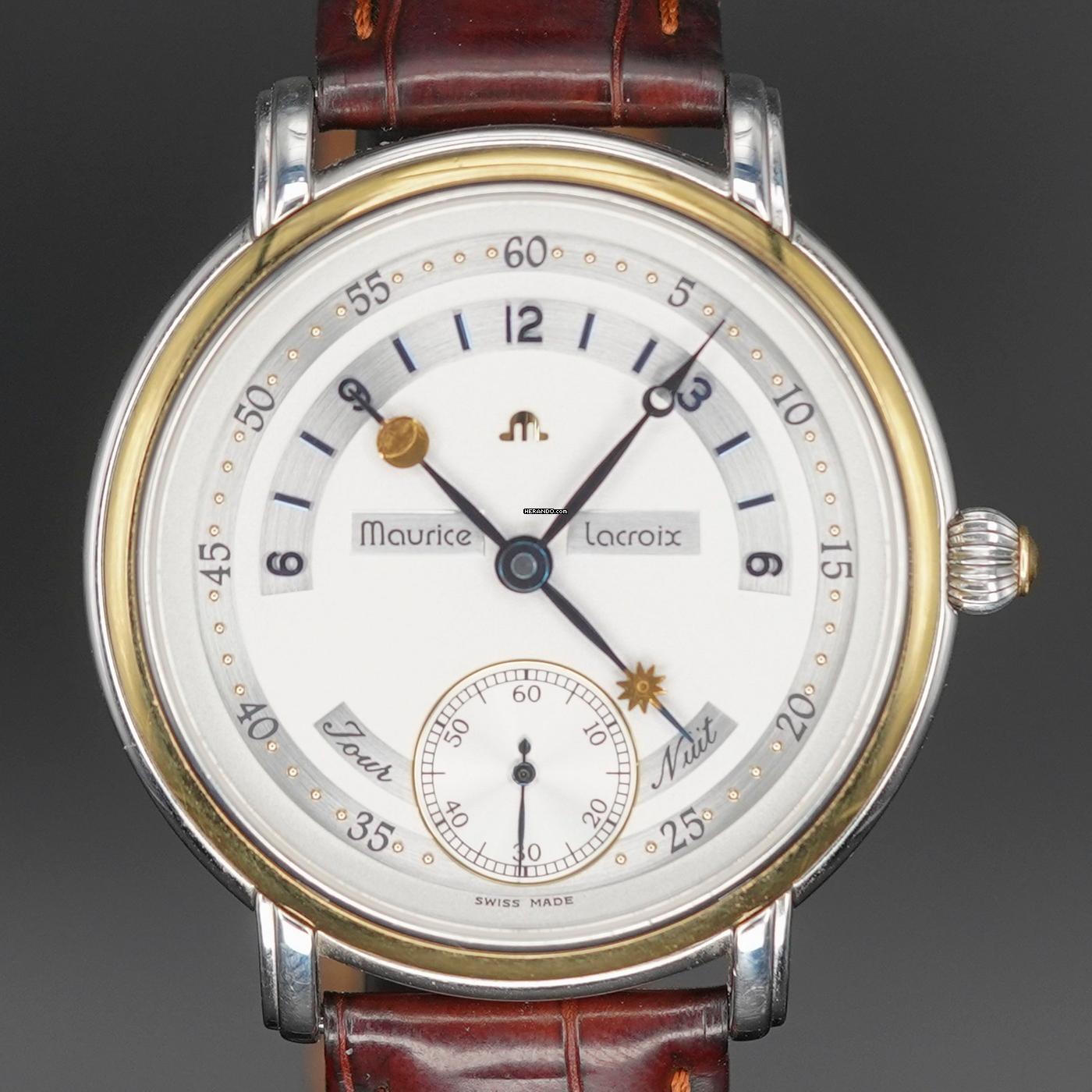  Maurice Lacroix Masterpiece Jour Et Nuit Stahl/Gold 