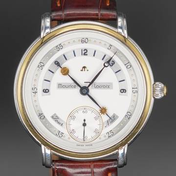  Maurice Lacroix Masterpiece Jour Et Nuit Stahl/Gold 