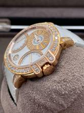 Thumbnail von Harry Winston Ocean Lady Biretrograde 36mm 400/uabi36R WITH BOX TOP CONDITION Rosegold 18KT. FACTORY Diamonds Set