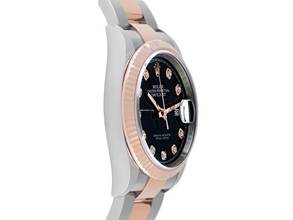 Thumbnail von Rolex Datejust 36 Diamanten Ref.126231 2024 Full Set Ungetragen Datejust Diamanten Stahl 18kt Roségold Everose