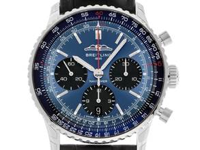 Thumbnail von Breitling Navitimer 1 B01 Chronograph Ref.AB0139241C1P1 2026 Full Set Ungetragen Navitimer B01 Chronograph Krokoleder Faltschließe