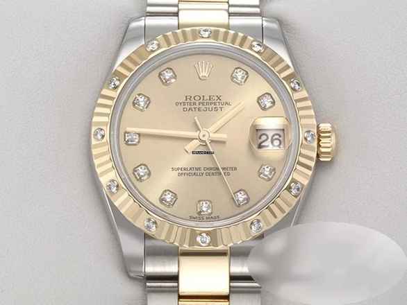  Rolex Datejust 31 31mm 178313 Stahl Gelbgold 750 Diamanten Automatik Stainless Steel 18kt Yellow Gold Oyster-band Chronometer 
