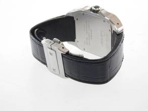 Thumbnail von Cartier Santos 100 XL 38 x 51 mm Tresoruhr mit original Krokoband und Faltschließe Wie Neu ! mit original Cartier Krokoband und Faltschließe